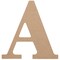 Essentials By Leisure Arts Wood Letter 'A', 8" – Wooden Alphabet Letters For Home Décor, Diy Craft Letters, And Personalized Projects – Unfinished Wooden Letters For Crafting